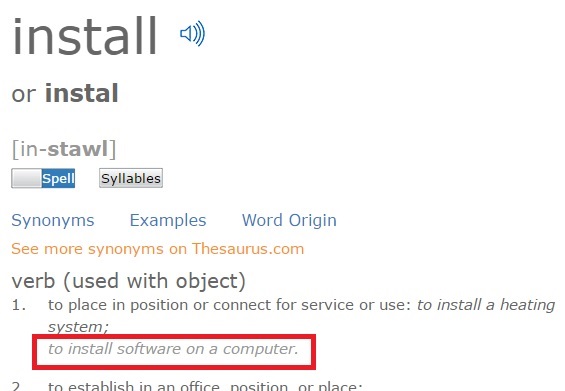 install dictionary