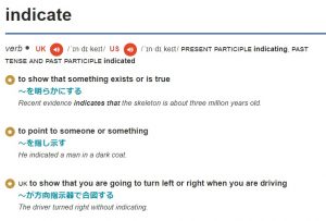 indicate cambridge dic