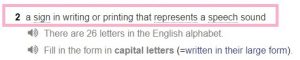 LONGMAN letter