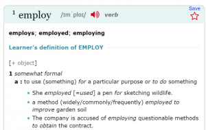 employ LONGMAN