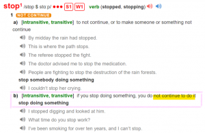 stop LONGMAN