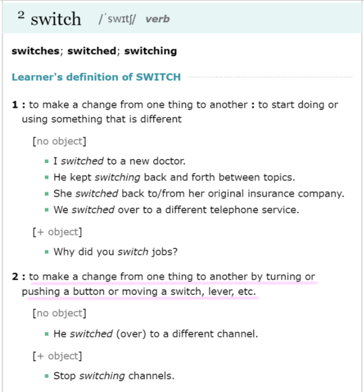 実務翻訳に挑戦 切り替える は英語でなんて言う Switchとtoggleの違い 海外リアルlab