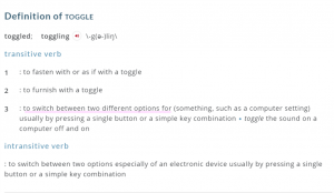 toggle definition