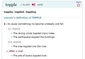 topple Merriam